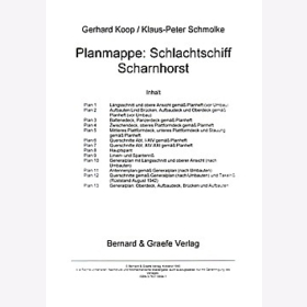 Koop / Schmolke - Planmappe: Schlachtschiff Scharnhorst Planrolle Modellbau