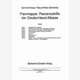 Koop / Schmolke - Planmappe: Panzerschiffe der Deutschland-Klasse Planrolle Modellbau