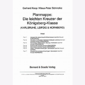 Koop / Schmolke - Planmappe: Die leichten Kreuzer der K&ouml;nigsberg-Klasse (Karlsruhe, Leipzig &amp; N&uuml;rnberg) Planrolle Modellbau