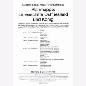 Koop / Schmolke - Planmappe: Linienschiffe Ostfriesland und K&ouml;nig Planrolle Modellbau