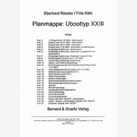 Rössler / Köhler - Planmappe: Uboot XXIII Planrolle Modellbau