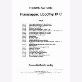 Köhl / Niestlé - Planmappe: Uboottyp IX C Planrolle Modellbau