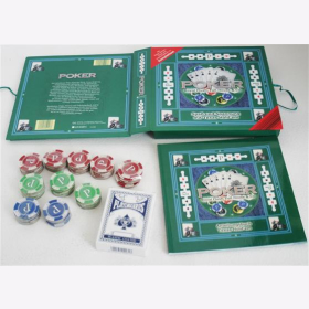 Pokerset Pokerchips Karten Poker Chips Jetons Metallbox To GO!