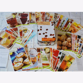 Rezeptbox Tee Metalbox Aufbewahrungsdose 50 Rezeptkarten F&uuml;r Kenner &amp; Geniesser Kochbuch Rezepte