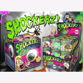 Shockerz Scherzartikel Gadget Kotze W&uuml;rmer Glibber Auge Kacke Halloween Display 24 St&uuml;ck