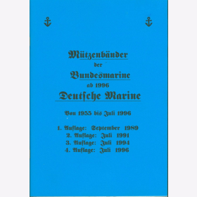 M&uuml;tzenb&auml;nder Bundesmarine 1955-1996 Deutsche Marine Alle B&auml;nder mit Varianten