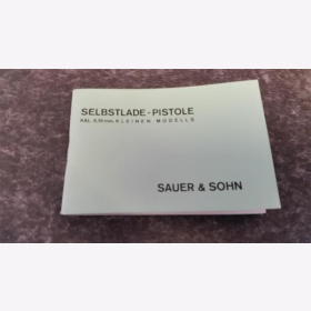 Selbstlade Pistole Sauer &amp; Sohn Kal 6,35 mm, Kleines Modell