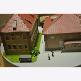 Faller Display Aussteller Diorama Maintal Kaserne Milit&auml;r Schaufenster Elek. Drehbar 1:87