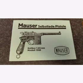 Mauser-Selbstladepistole, Kal. 7,63 mm, Modell 1930 (C96)