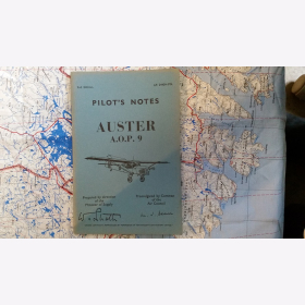 Pilots Notes Auster AOP 9 2nd Edition AP 2440H Air Ministry 1959