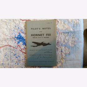 Pilots Notes for Hornet Flll Merlin l30 l131 Engines AP 2864C Air Ministry