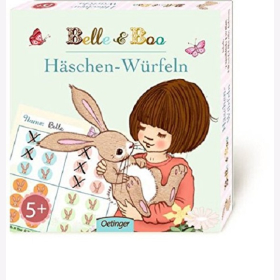 Belle und Boo H&auml;schen-W&uuml;rfeln JE 2x Spielbl&ouml;cke W&uuml;rfel Bleistifte