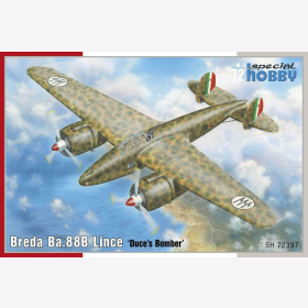 88B Lince Duces Bomber Modellbausatz Flugzeug Special Hobby 72397 Breda Ba