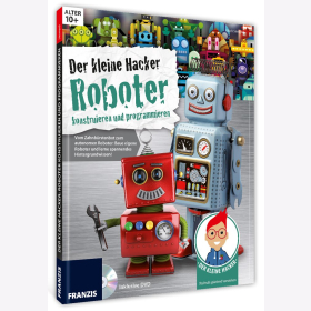 Stempel der kleine Hacker Roboter kontruieren Programmieren Technik + DVD