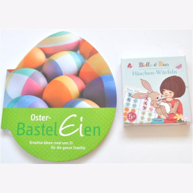 Belle Boo Ostern Ei Buch Geschenkset W&uuml;rfelspiel Kinder Osterhase