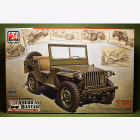 American Bantam Reconnaissance Car Asuka Model 1:24 US Army Jeep WW2