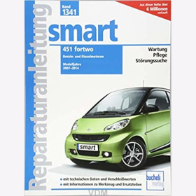 Korp: Smart 451 fortwo Benzin- und Dieselmotoren Modelljahre 2007-2014 Band 1341 Bucheli Verlag