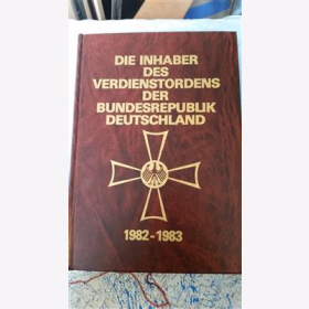Scheibert Inhaber des Verdienstordens Bundesrepublik Deutschland 1982-1983