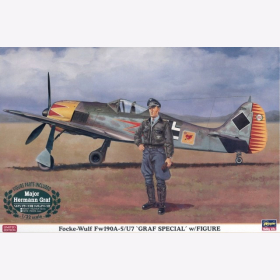 Focke-Wulf FW190 A-5/ U7 &acute;Graf Special&acute; mit Figur Hasegawa 08241 1:32 Limited Edition