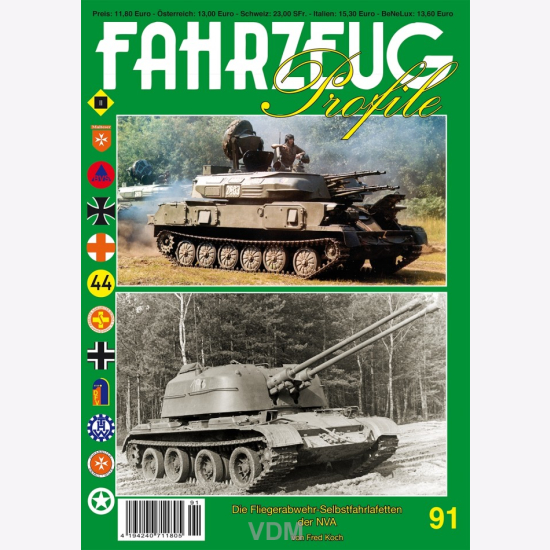 Koch FAHRZEUG Profile 91 Fliegerabwehr Selbstfahrlafetten der NVA DDR Panzer 