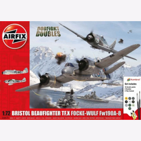 Kopie von Dornier Do17z Boulton Paul Defiant Mk.I Dogfight Doubles Airfix A50170 1:72 Inklusive Farben, Pinsel und Klebstoff