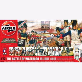 The Battle of Waterloo 18 Juni 1815 Battlefield Diorama Base Airfix A50174 1:72 Inklusive Farben, Klebstoff und Pinsel