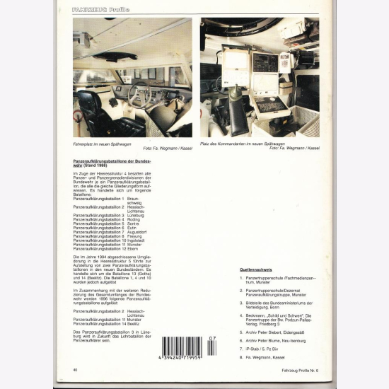 Libro FAHRZEUG Profile 38: Panzeraufklärer Der Bundeswehr 1956-2008 - Peter Blume - Foto 3