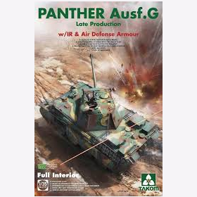 Panther Ausf. G Late Production w/IR Air Defense Armour Full Interior Takom 2121 1:35 Modellbau Wehrmacht WW2