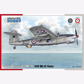 Fairey Barracuda Mk.III &acute;ASV Mk.XI Radar&acute;Special Hobby 72408 1:72