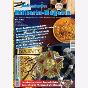 IMM 192 Das aktuelle Magazin Orden Militaria Milit&auml;rgeschichte Auszeichnungsborte Admiral Hubert Schmundt
