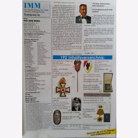 IMM 192 Das aktuelle Magazin Orden Militaria Milit&auml;rgeschichte Auszeichnungsborte Admiral Hubert Schmundt