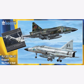 AJ-37/SK-37 Viggen &acute;Duo Pack &amp; Book&acute; Special Hobby 72411 1:72