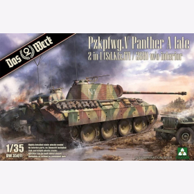 Pzkpfwg. V Panther A late 2 in 1 (Sd.Kfz.171/ 268) w/o interior Das Werk DW 35011 1:35