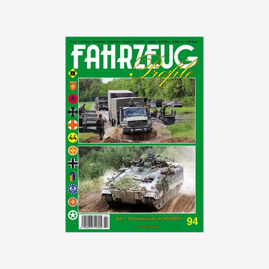 FAHRZEUG Profile 94 Die 1. Panzerdivision im HEER2011 Modellbau