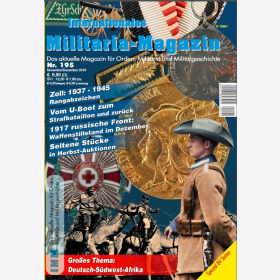 IMM 195 Das aktuelle Magazin Orden Militaria Milit&auml;rgeschichte Rangabzeichen Zoll 1937-1945