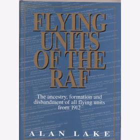 Lake Flying Units of the RAF / Die fliegenden Einheiten der Royal Air Force