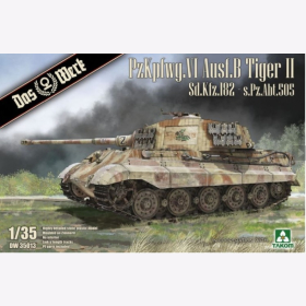 PzKpfwg. VI Tiger II German WW2 heavy tank Sd.Kfz.182 - s.Pz.Abt.505 K&ouml;nigstiger mit Zimmerit Das Werk 35013 1:35