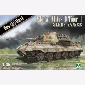 PzKpfwg. VI Tiger II German WW2 heavy tank Sd.Kfz.182 - s.Pz.Abt.505 Königstiger mit Zimmerit Das Werk 35013 1:35