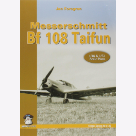 Forsgren Messerschmitt Bf 108 Taifun Yellow Series No 6132 1:48 &amp; 1:72 Scale Plans