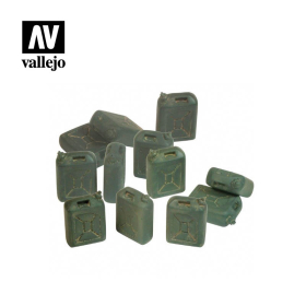 Israelische Benzinkanister IDF, Diorama Zubehör Vallejo SC208 Modellbau 1:35