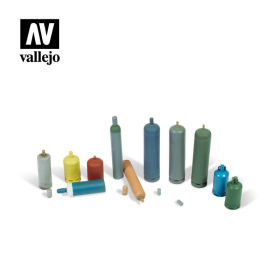 Moderne Gasflaschen Diorama Zubehör Vallejo SC209 Modellbau 1:35