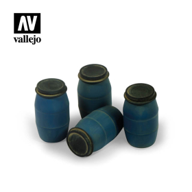 Moderne Plastikfässer 1 Diorama Zubehör Vallejo SC210 Modellbau 1:35