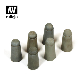 Straßenpoller #1 - 6 Stück Diorama Zubehör Vallejo SC216 Modellbau 1:35