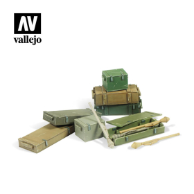 Panzerfaust 60 M (mit Kisten) WKII -  Diorama Zubeh&ouml;r Vallejo SC222 Modellbau 1:35