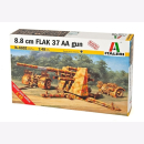 8.8 cm FLAK 37 AA gun Italeri 6602 1:48 mit Decals...
