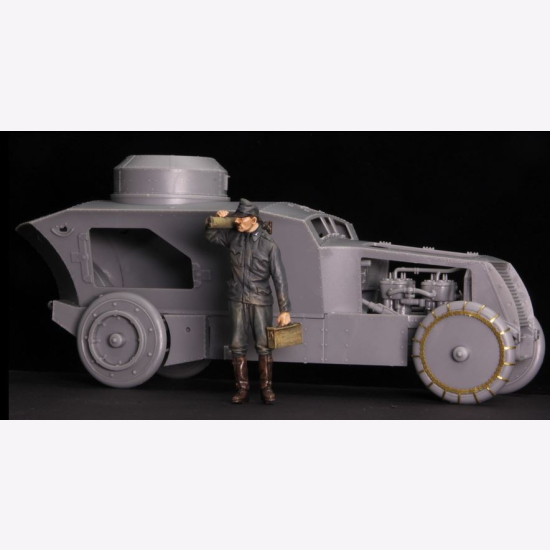 CSM-F35017 Austro-Hungarian Armoured Car Crewman with MG Modellbau Figur 1/35 - Modellbau MilitÃ¤rges