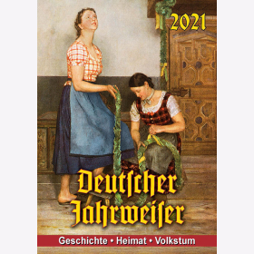Deutscher Wegweiser Kalender in Farbe 2021 - 14 Farbige Kalenderbl&auml;tter