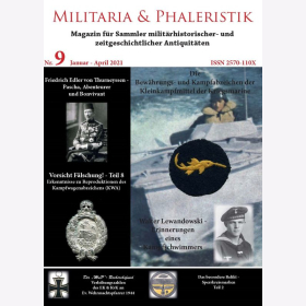 Militaria &amp; Phaleristik Nr.9 2021 Kampfschwimmer Thurneyssen Orden Kleinkampfmittel