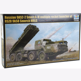 Russian 9A54-2 Smerch-M multiple rocket launcher  of RSZO 9k58 Smerch MRLS  Trumpeter 01020 1:35