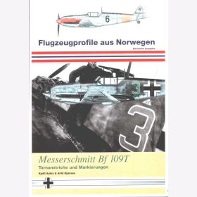 Flugzeugprofile aus Norwegen Messerschmitt Bf 109T Tarnanstriche Markierungen